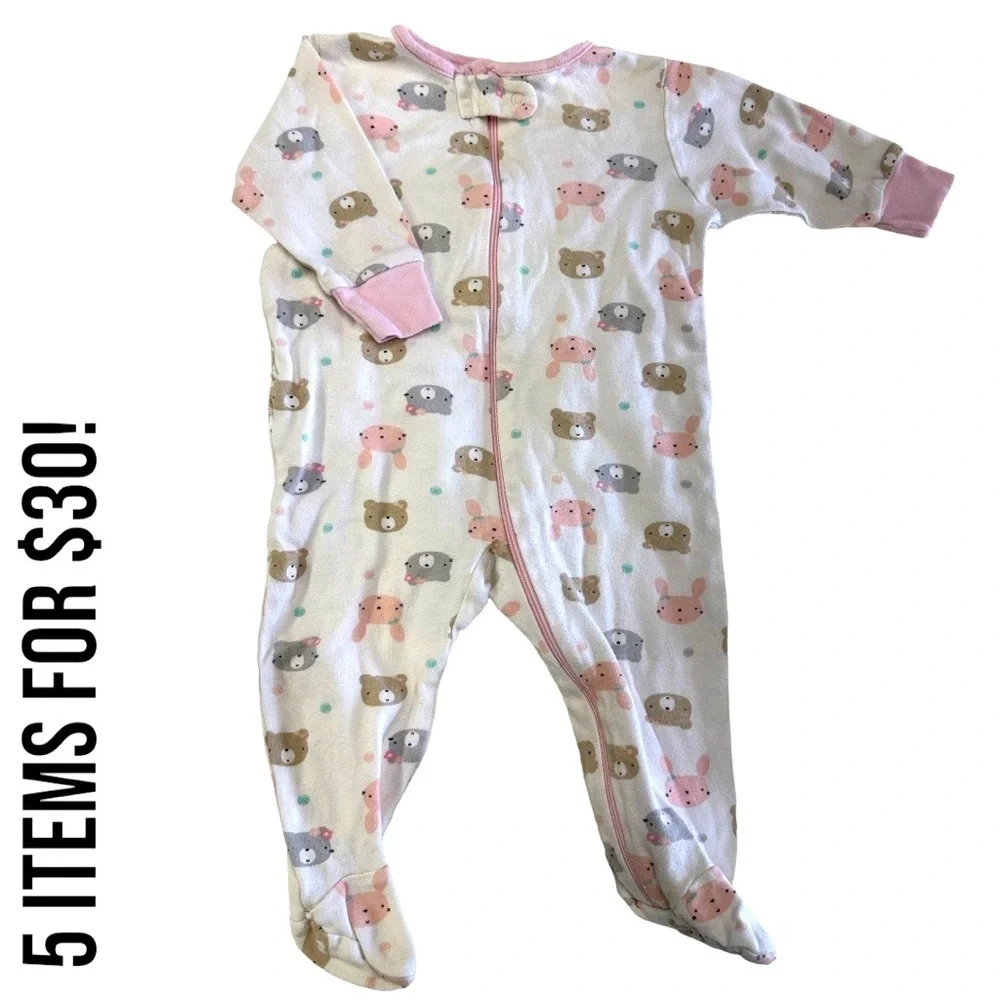 Gerber 3-6 Months Baby Girl Footies